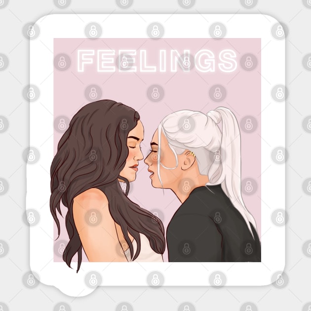 i'm hooked on all these feelings Sticker by ohnoballoons